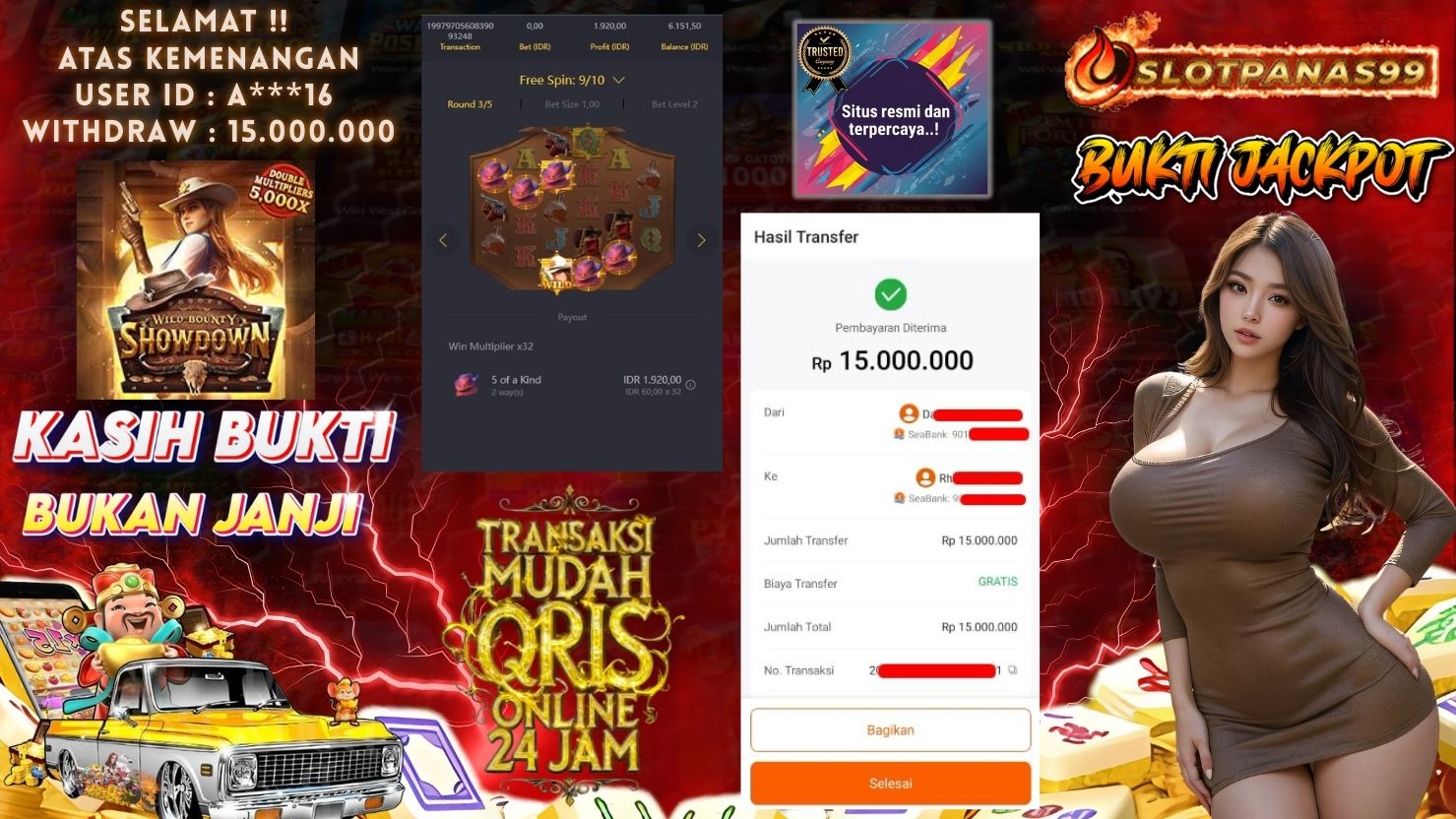 SLOTPANAS99 JACKPOT SLOT WILD BOUNTY SHOWDOWN